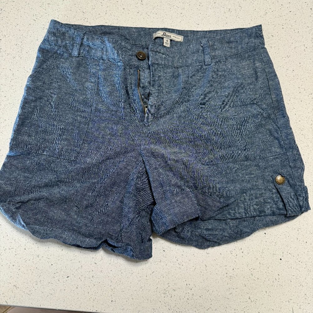 Linen Blend Shorts